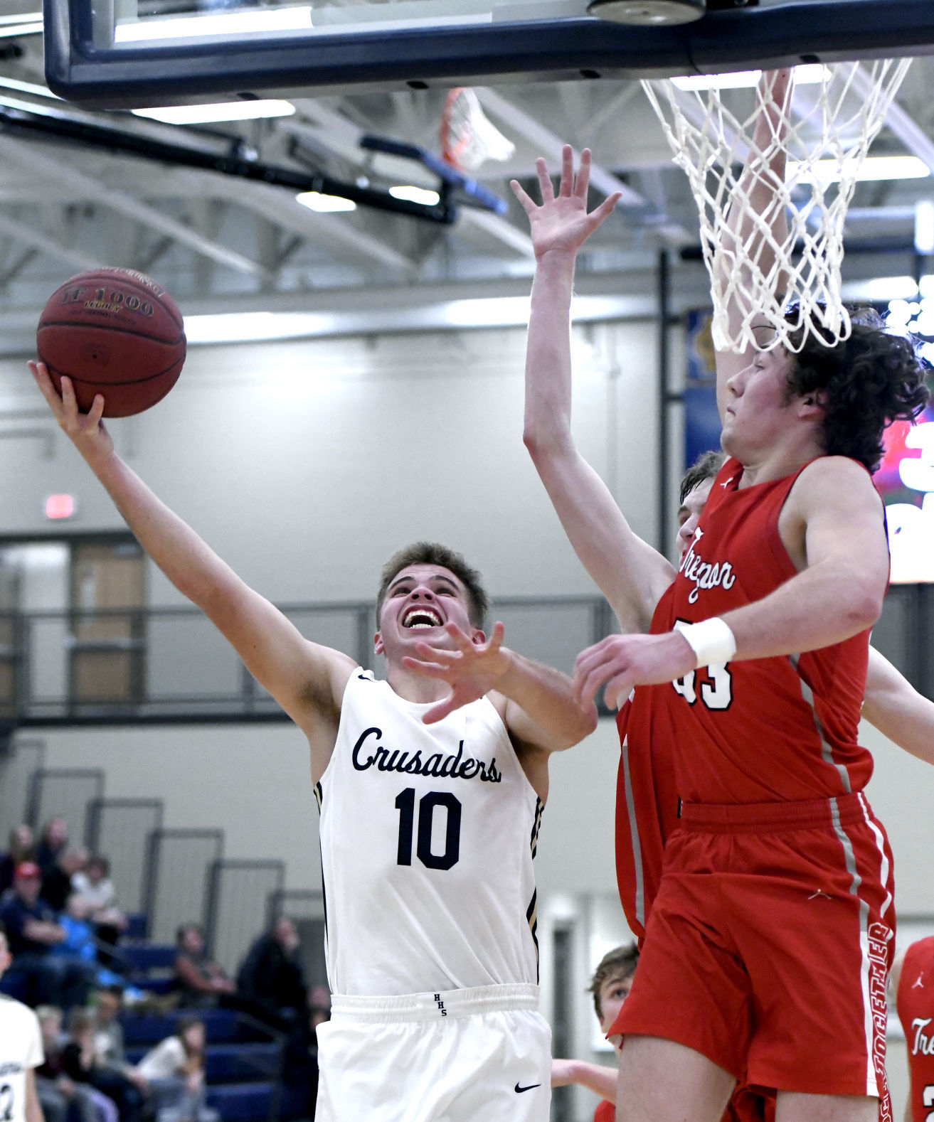 Heelan hosts Treynor boys basketball